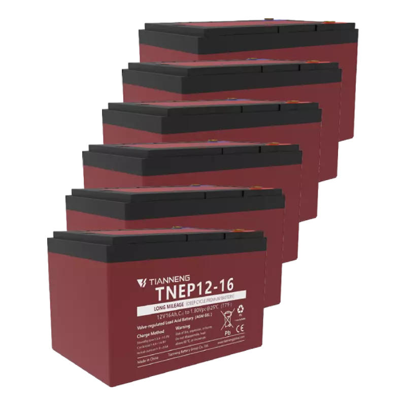 Тяговий акумулятор 72V 16Ah свинцево-кислотний TIANNENG TNEP12-16 (6 шт.) Тяговий акумулятор 72V 16Ah свинцево-кислотний TIANNENG TNEP12-16 (6 шт.)