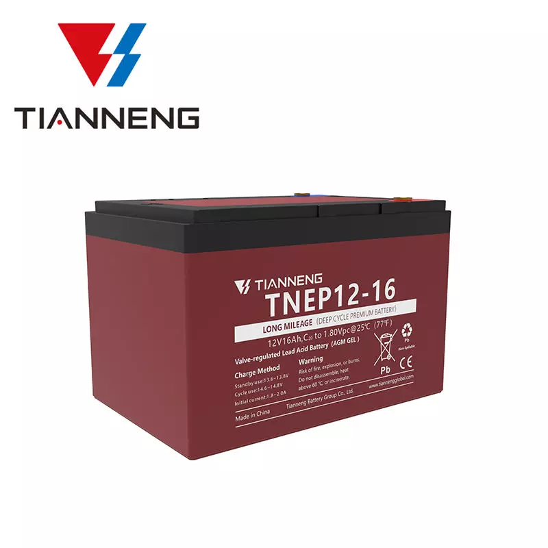 Тяговий акумулятор 72V 16Ah свинцево-кислотний TIANNENG TNEP12-16 (6 шт.) Тяговий акумулятор 72V 16Ah свинцево-кислотний TIANNENG TNEP12-16 (6 шт.)