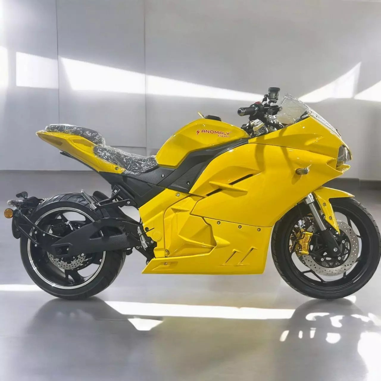 Електромотоцикл Anomaly Energy Panigal V4 10000W Li-ion NMC батарея 72V 120Ah (Yellow/жовтий)