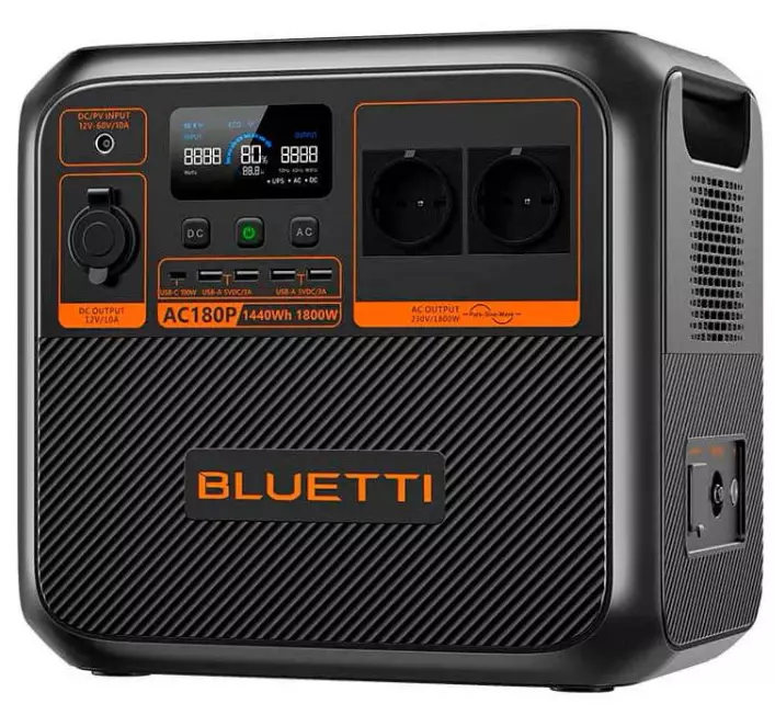 Портативная электростанция Bluetti AC180P 1440Wh 400000mAh 1800W Black (Черный)