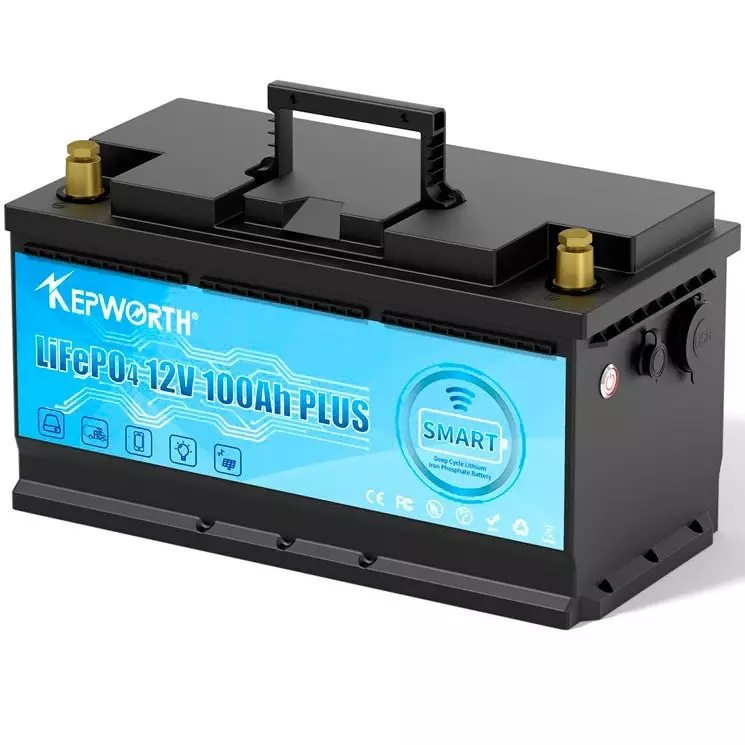 Аккумулятор Kepworth LiFePO4 12V 100AH, Smart BMS, Bluetooth APP (литий-железо-фосфатный аккумулятор для ИБП (UPS))