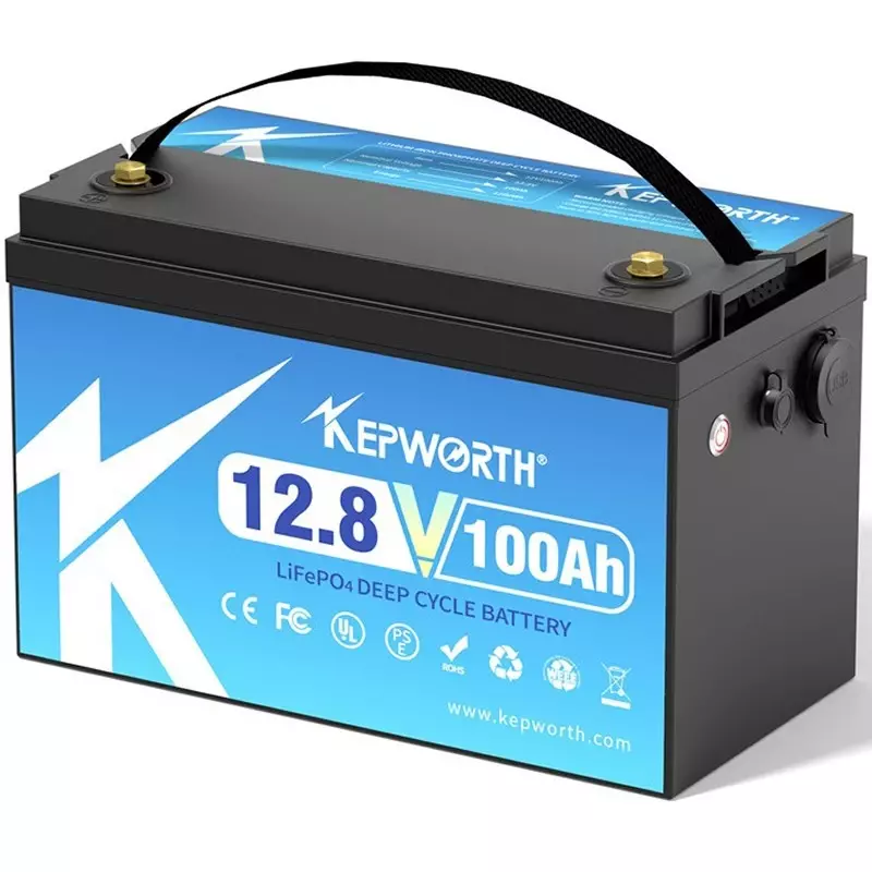 Акумулятор Kepworth LiFePO4 12V 100AH (46,5х25,5х31 см, для будинку, котла, сонячних батарей)