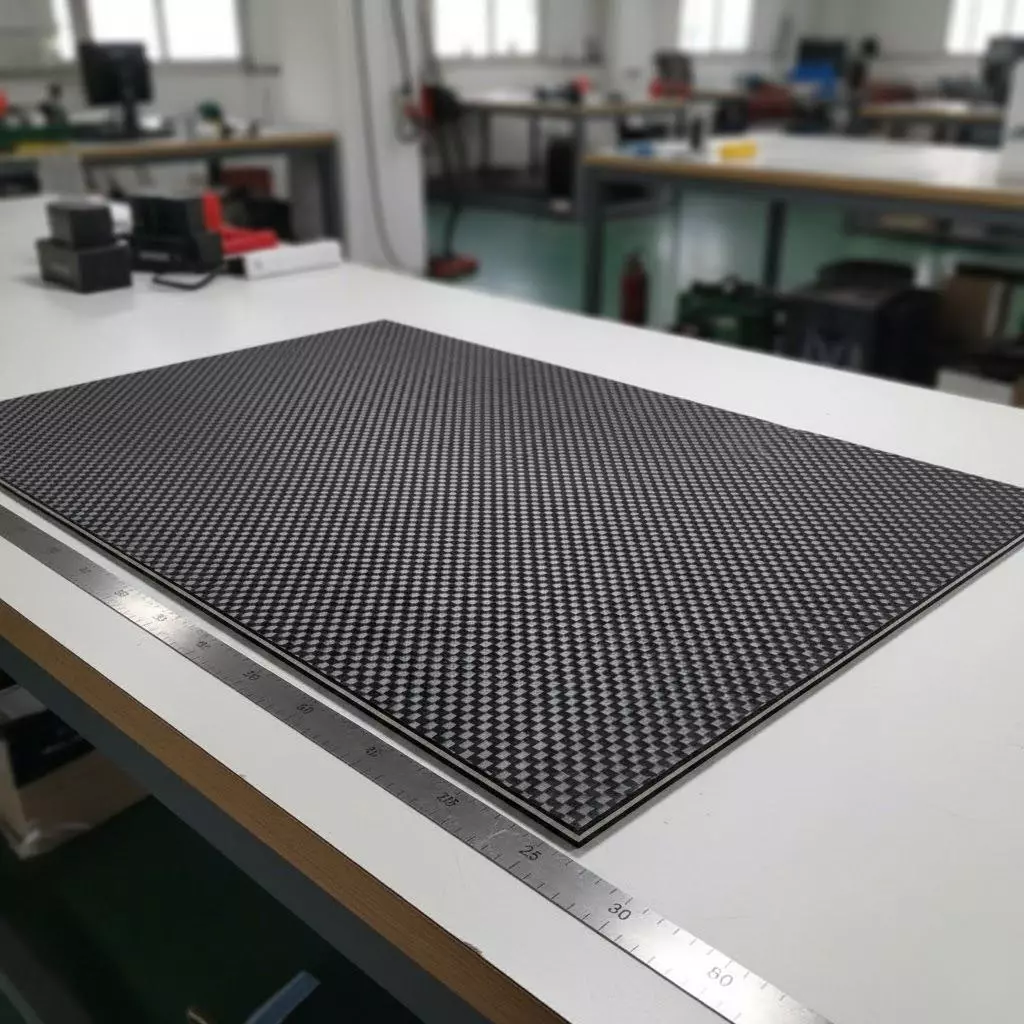 Карбонова пластина 1000x2000x5 мм