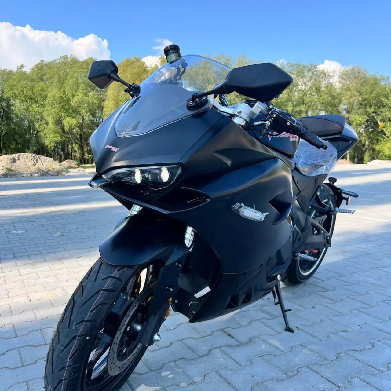 Электромотоцикл Anomaly Energy Panigal V2 10000W Li-ion NMC батарея 72V 100Ah(Black/Черный)