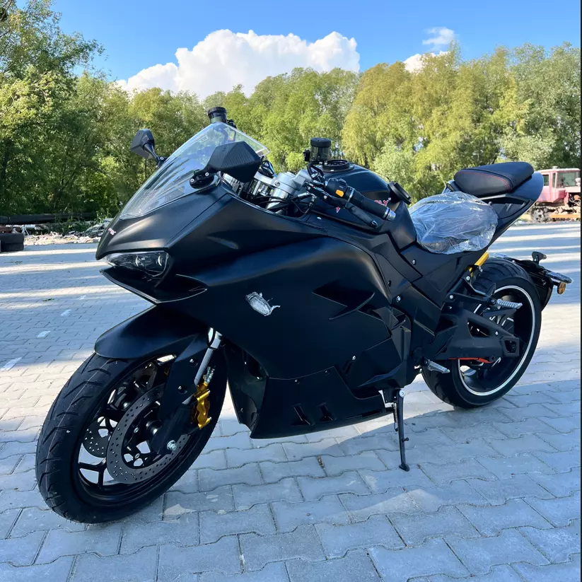 Электромотоцикл Anomaly Energy Panigal V2 10000W Li-ion NMC батарея 72V 100Ah(Black/Черный)