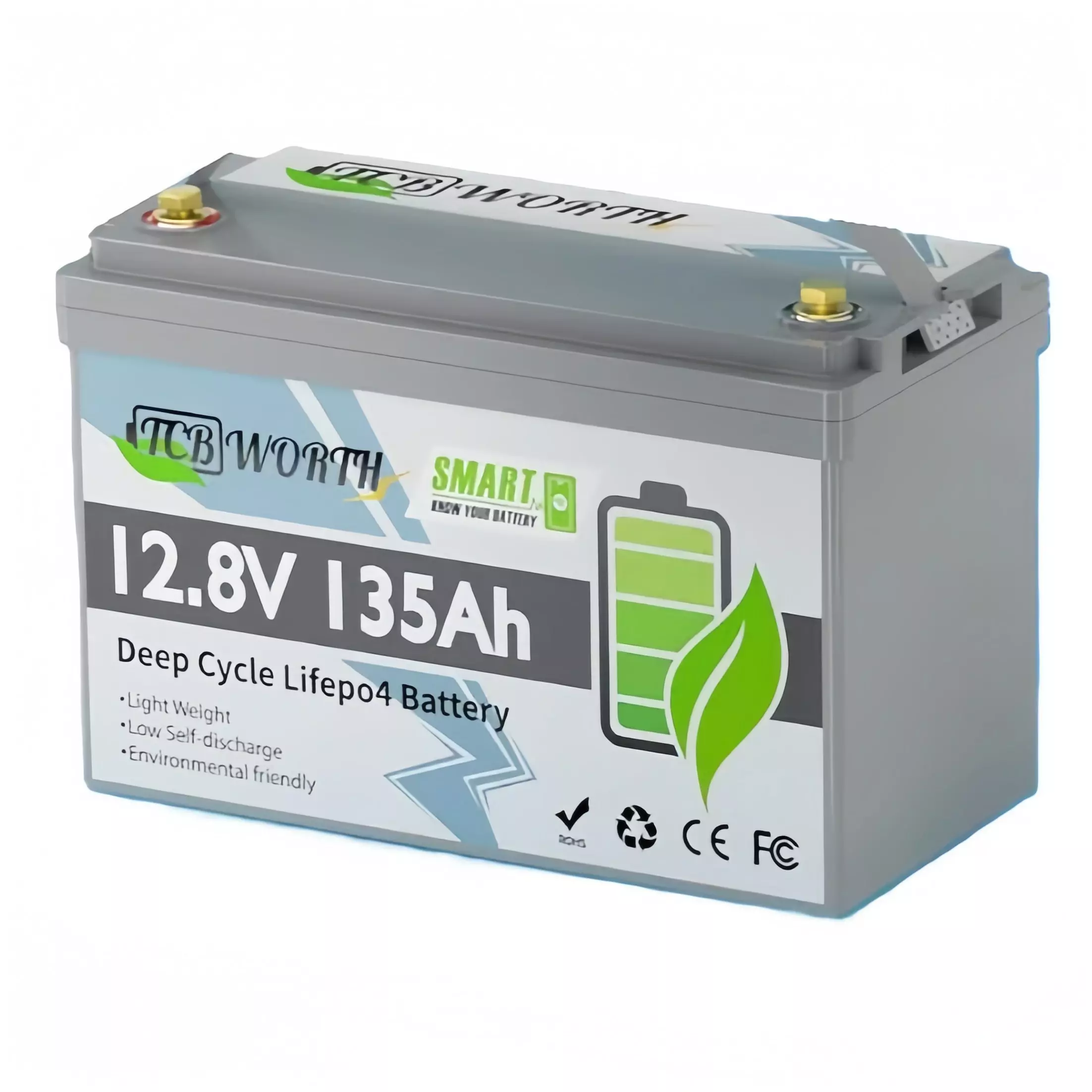Літій-залізо-фосфатний акумулятор (LiFePO4) TCBWorth 12.8V 135Ah 1728Wh Літій-залізо-фосфатний акумулятор (LiFePO4) TCBWorth 12.8V 135Ah 1728Wh