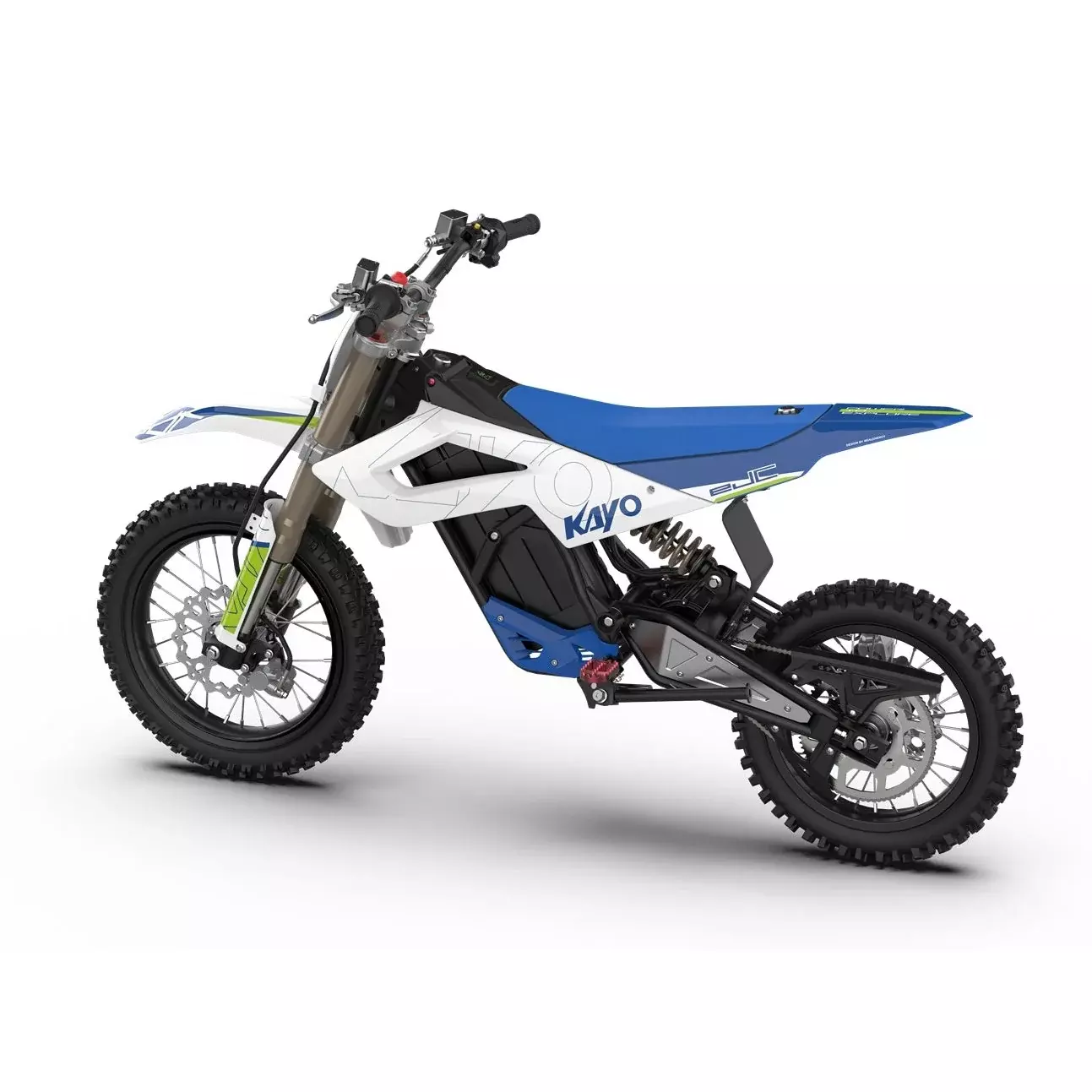 Електромотоцикл Ендуро KAYO eJC Mini 57.6V 17.85Ah Clacier White